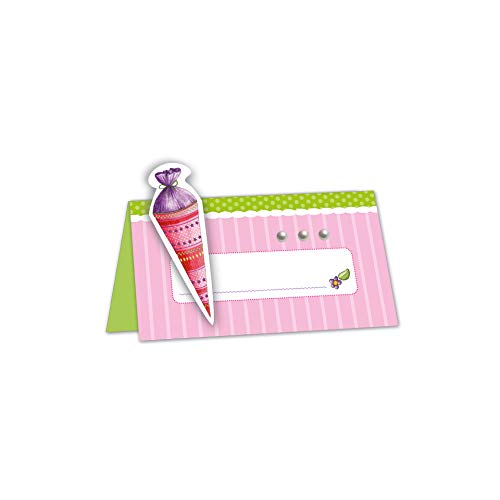 ROTH 3D-Tischkarte "Hallo Schule" zum Basteln, pink Cover