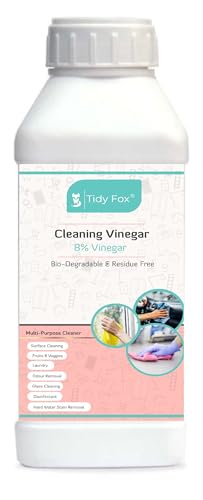 TIDY FOX Vinegar for Cleaning, 8% Concentrated, 1 Ltr