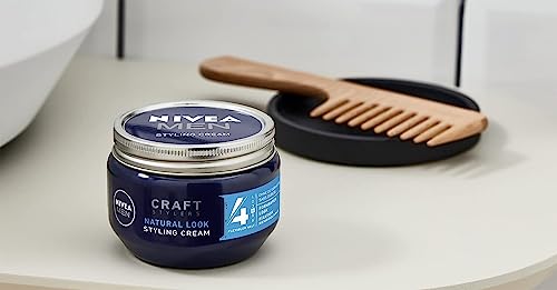 NIVEA MEN Styling Cream im 1er Pack (1 x 150ml), Haarcreme für formbaren Halt ohne zu verhärten, flexibles Haargel für einen Natural Look