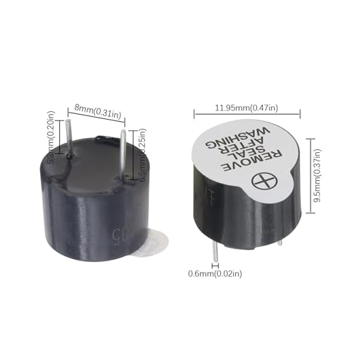Alarma Sonora Activa 12095 soluciona alertas sin programar zumbador 3V 12x9.5mm pack 7