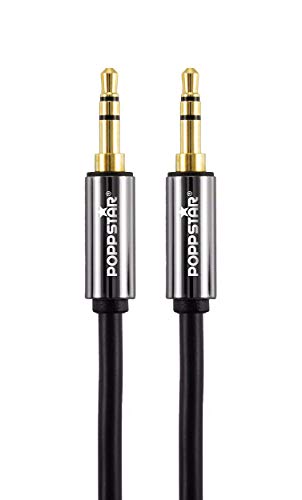 POPPSTAR 0.5m AUX 3.5mm Stereo Audio Cable (jack cable, gold plated), headphone cable - Image 2