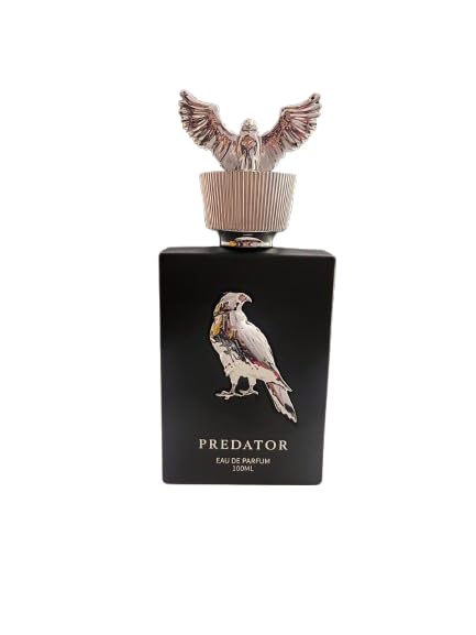 Image of FRASIYON OVEO Predator Parfum Black for Men | 100ml - Long Lasting Luxury Fragrance with Bold Masculine Scent | Includes Free Travel Spray