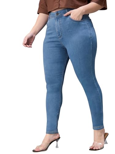 Image of Miss Chase A+ Women's Bootcut High Rise Regular Length Stretchable Denim Jeans