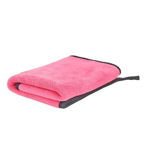 Image of Btag Microfiber Cleaning Cloth, 30x40 cms 600 GSM | Highly Absorbent,Lint and Streak Free, Multi-Purpose Wash Cloth for Kitchen,Car,Window,Stainless Steel,Silverwear(Pink 30x40cms) Pack of 1