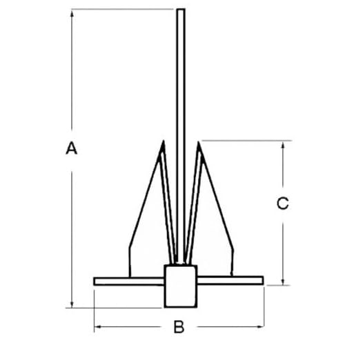 OSCULATI Ancora Danforth 8 kg