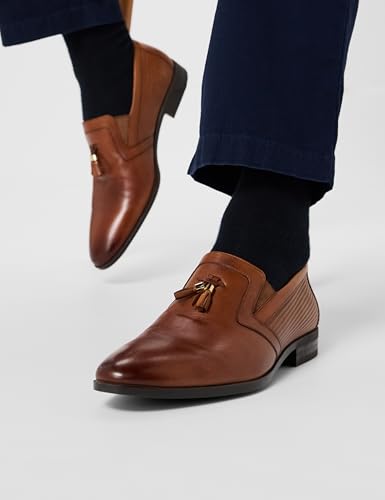 Image of Louis Philippe Men Leather Loafers