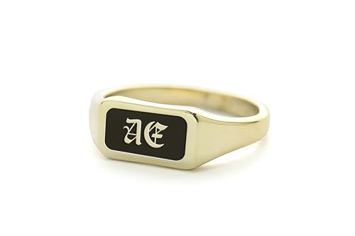 Bague initiale texte personnalisé pour affirmer votre style au quotidien