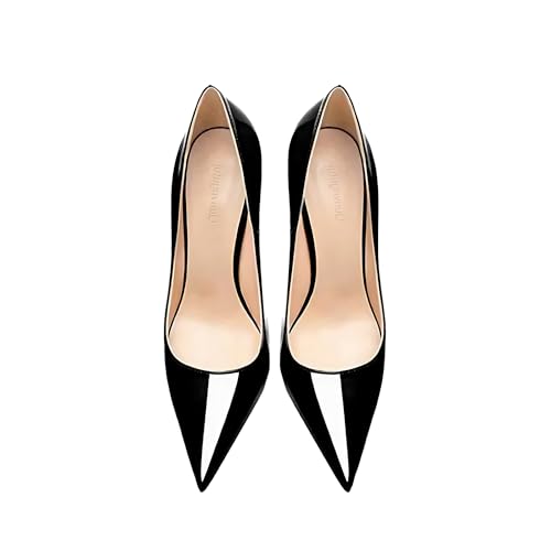 Image of Women's Pointed Toe Shallow Stiletto Heels 4.7 Inch Pumps Wedding Party Banquet Shoes
