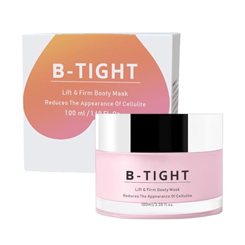 B-Tight Lift & Firm Booty Mask, reducción de celulitis 100 ml de crema para preparar el botín y el cuerpo, hidratación y alimento profundo, efecto de tinte de la piel Cosméticos de cuidado de la piel