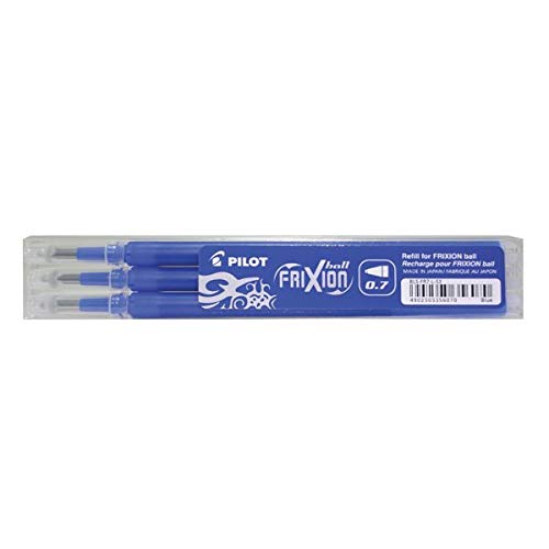 PILOTBlue Frixion Pro Erasable Rollerball Pen Refills (Pack of 3)