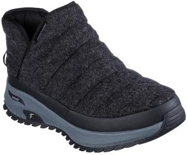 Skechers Women's Arch Fit Discover - Glamper Boots | Size 9.0 | Black/Charcoal | Textile | Vegan