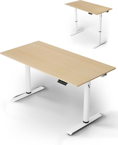 Image of Arozzi Arena Nordico Electric Standing Desk Light Birch