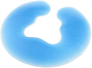 SGerste Silicon Spa Pillow Gel Face Pad Facial Rest Body Back Massage Table Bed Spa Beauty Massage Pillow Cushion Cradle - Blue, 27.5 x 25cm