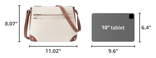 Image of WESTBRONCO Crossbody Bags for Women, Medium Size Shoulder Handbags, Satchel Purse with Multi Zipper Pocket