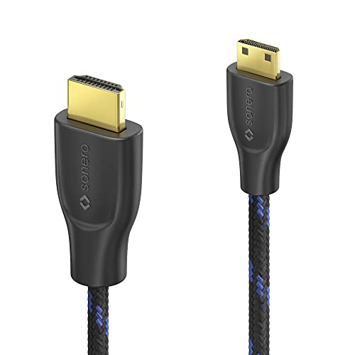 Sonero® 4K Mini HDMI to HDMI Cable, Premium High Speed, 4K 60Hz, Mini HDMI Male to HDMI Male, Gold-Plated Contacts - Image 2