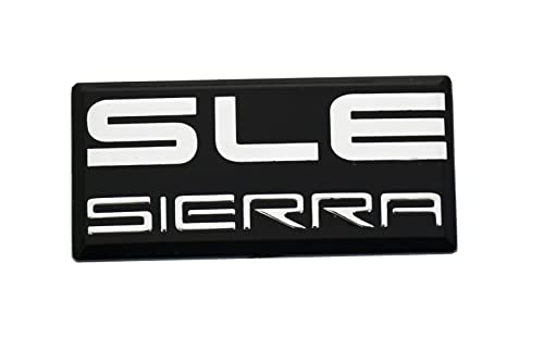 Image of SSDD SLE Sierra Cab Emblem Replacement for GMC 1500 2500 3500 Pillar Cab Roof Side Badge 88 89 90 91 New - 1pcs (Chrome) CH-SLEsierra