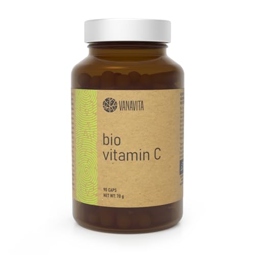VanaVita - Vitamina C BIO, con estratti vegetali in polvere di Camu Camu e Acerola, integratore per le difese immunitarie, supporta il normale funzionamento del sistema immunitario