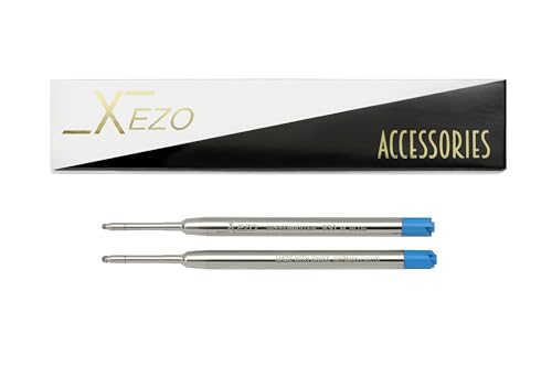 Xezo Medium-Fine Line Blue Ballpoint Refills Pack of 2 (Model: 930-M)