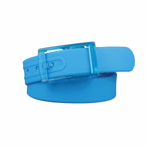 Elastic Belt - Adjustable Cut To Fit Rubber Jelly Silicone Casual Belt With Plastic Buckle For Men & Women,