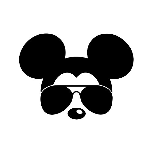 Bargain Max Decals Mouse with Sunglasses Decal Notebook Car Laptop 5.5