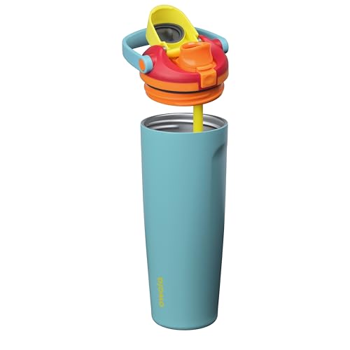 Image of Owala FreeSip Sway Insulated Stainless Steel Water Bottle with Two-Way Spout, Built-In Straw and Bucket Handle, Made for Travel, School, and Sports, 30oz, BPA Free, Leak Proof, Summer Sweetness