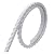 Paintable Molding Trim - Peel and Stick Self-Adhesive Design - Waterproof Caulk Strip for Floor Edge/Wall/Tile/Baseboard/Countertops, Twisted, DIY Decoration