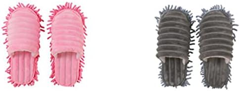 GLEAVI 1 Pair All-purpose Household Cleaners Fuzzy House Slippers Womens Dusters Floor Dusting Shoes Sweeper Slippers Washable House Slippers Microfiber Slipper Sandals Vacuum Cleaner Mop