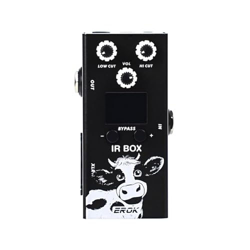 EROK IR BOX Cabinet Simulator Pedal with IR Loader, 9-Band EQ & 32 Presets