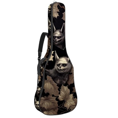 Housse guitare acoustique 104 cm en tissu Oxford imperméable à motif Halloween