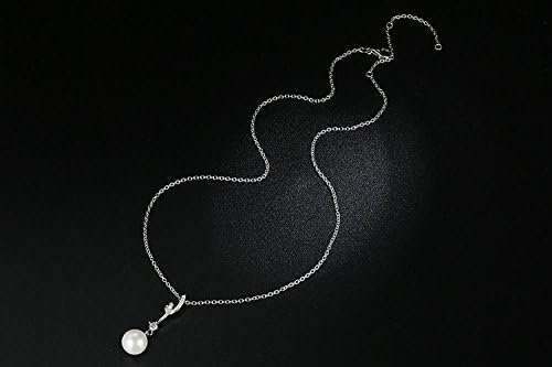 Collier perle argent 925 véritable pendentif bijoux luxe femmes