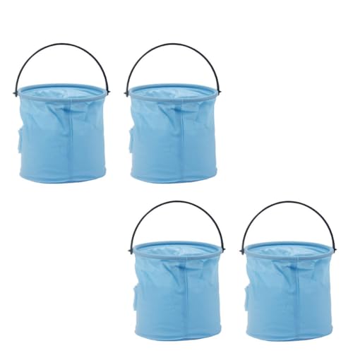 GRADENEVE Cubo Plegable para Lavar Pinceles de Goma, Limpiador de Pinceles de Pintura 4 Piezas, Adecuado para Uso en Casa y Emergencias