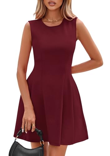 Image of PRETTYGARDEN Summer Dresses for Women 2026 Elegant Classy Spring A Line Business Casual Work Graduation Cocktail Short Dress