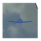 Piper PA-28 Cherokee Pilot Front with Wheels Up Vinyl Sticker Decal Civil Aviation Trainer