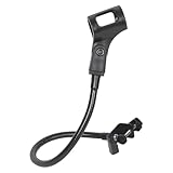 Rurbeder Soporte de Micrófono, Cuello de Cisne Flexible 360 Grados, Brazo de Escritorio Ajustable con Clip, Diseño Desmontable, Soporte de Micrófono para Mesa