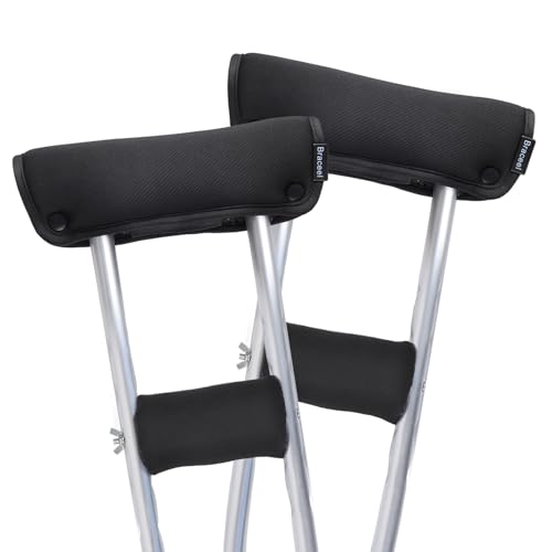 Braceel Crutch Pads & Hand Grips—Anti-Slip Cushions for Underarm & Handles