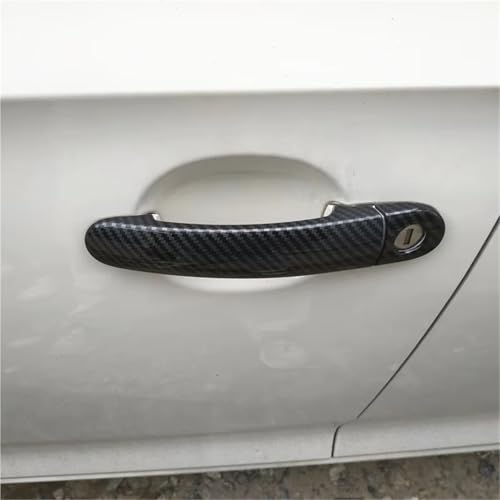 Poignées de porte pour VW Polo Mk4 Mk5 cache garniture noir élégant look origine - 5