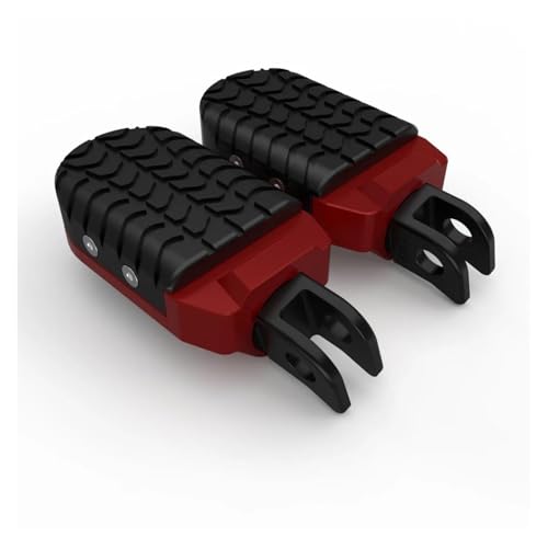 GTGJFJKW Estriberas para Motocicleta para Ducati para Monster 620 696 796 797 1100(M1100) para Multistrada 1100/S Pedales De Apoyo para Reposapiés Delantero De Motocicleta(Style 1 Red)