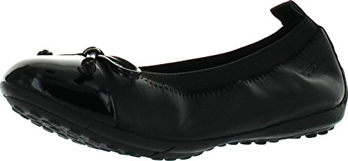 Geox Girl Piuma F Two Tone Leather Ballet Flats Shoes
