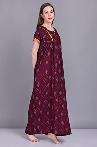 Image of Women's Alpine Mix Print Maxi Nightgown