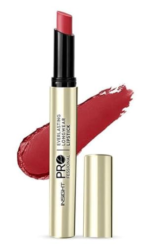 Image of INSIGHT Professional Everlasting Longwear Lipstick | Velvety Smooth Finish | Highly Pigmented | Transferproof,Waterproof,Smudgeproof | Infused with Vit E & Marula Oil - (Fps) 2.5gm