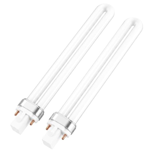 Solisara 2PCS Lampe Fluorescente Compacte G23 2 Broches 11W, Blanc Chaud 2700K Ampoule CFL Écoénergétique 900LM Tube en Forme de U Installation Facile Pour Salon Bureau Cuisine et Éclairage Intérieur