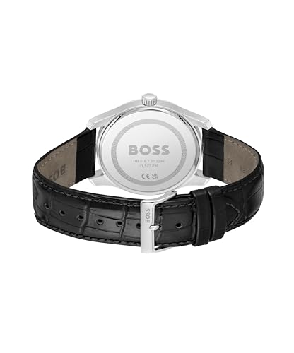 Miniatura 3 de Boss Reloj Analógico de Cuarzo para Hombre Colección Principle con Correa de Cuero o de Acero Inoxidable, Disponible en Negro, Marrón, Azul, Verde o Gris