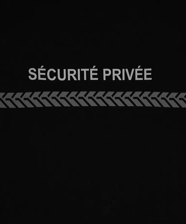 Tee Shirt 210g Inscriptions et Bande Sécurité Privée Noir - Safetek by GK