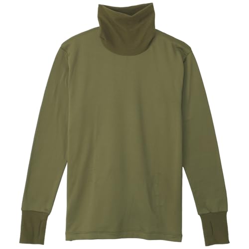 [ビー・ブイ・ディ] アウトドア BVD 瞬暖GRID-TEC タートルネックサムホールTシャツ メンズ あったか 裏起毛 GR093EC カーキのサムネイル