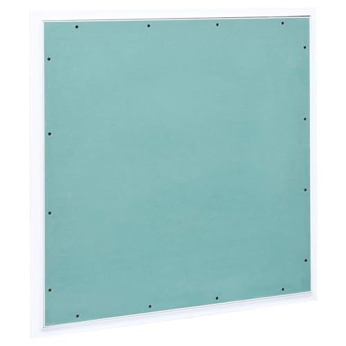 vidaXL Panneau d'Accès avec Cadre en Aluminium et Plaque de Plâtre Trappe d'Inspection Porte de Révision Mur Plafond Intérieur 700x700 mm