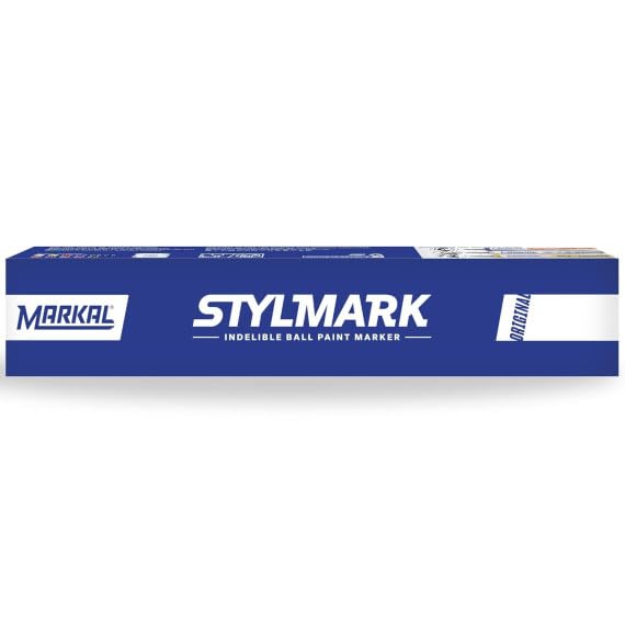 Tubo de pintura indeleble roja con punta de bola STYLMARK (10 uds)