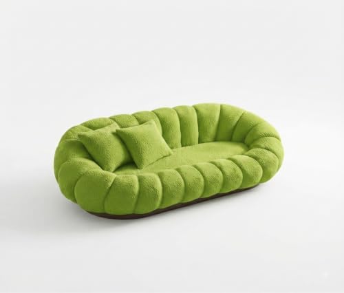 Image of CRAFTCITY 5 Seater Pumpkin Sofa Set /Premium Modern Tufted Living Room Furniture Collection