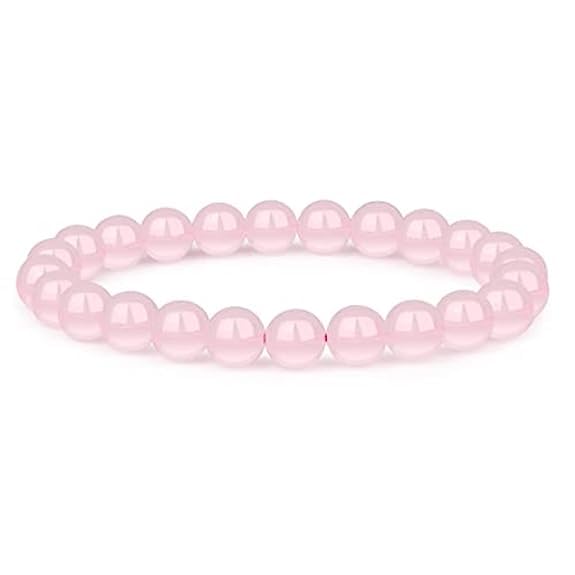 Ringzanio Pink Rose Quartz Crystal Bracelet, 8-MM Beads Bracelet - Men & Women - Balances Soul Body, Mind, Fashion & Spirituality, Love & Relationship band for Couples (B0CDVK8Y3D) Amazon Price History, Amazon Price Tracker
