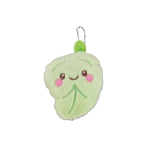 Leaves Bag Pendant Bag Charm Leafing Keyring Plush Texture Accessory Suitable for Fashion Ladies and Girls Present Soft Keyring 