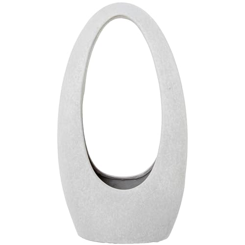 Vase en céramique blanche 45cm pour sublimer les angles vides avec élégance - 2